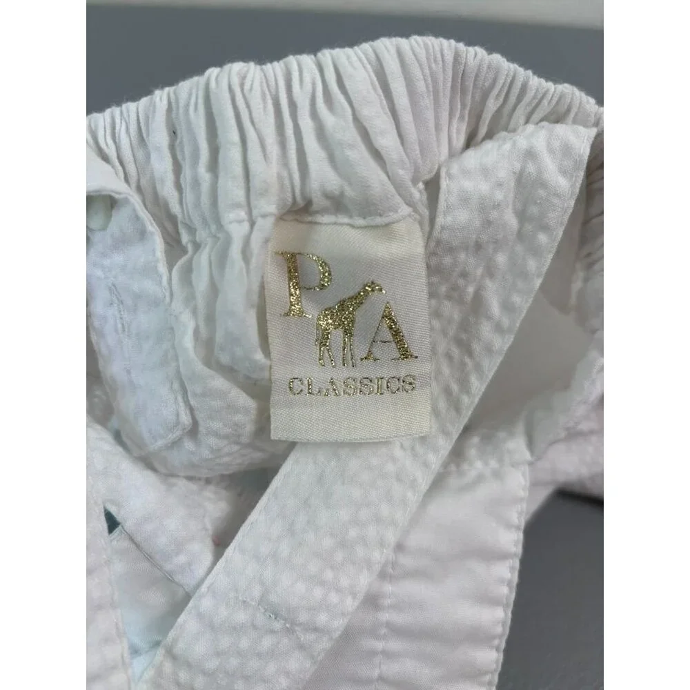 PA classics baby girl 9 months white‎ seersucker overall sleeveless sundress